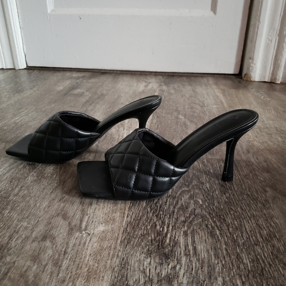 Square Toe Mules - Picture 3 of 4